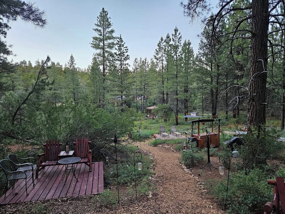view of the property from the A-Frame deck
