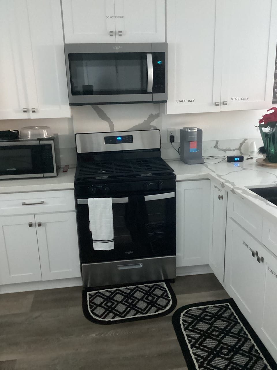 Stove top and microwave oven