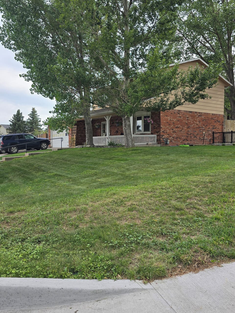 View of the front and side yard.