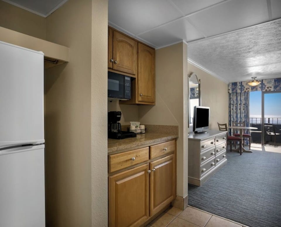 Kitchenette. Interior and views may vary based on location and availability.