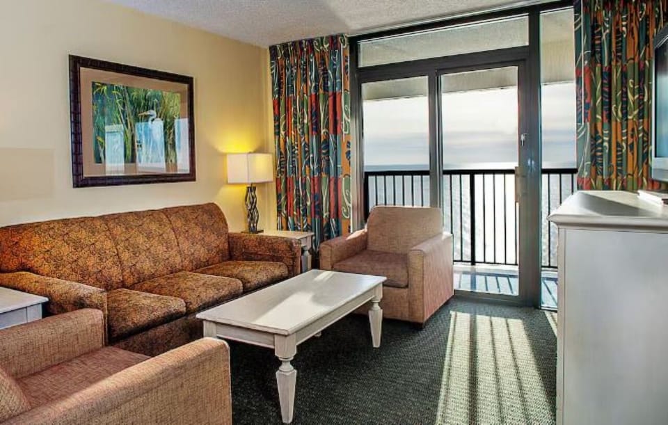 Gather for movie nights with an ocean view backdrop.
