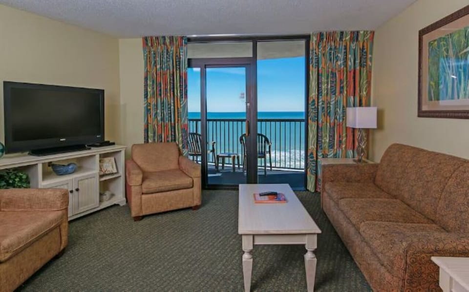 Lounge together in the living room with balcony sunshine.