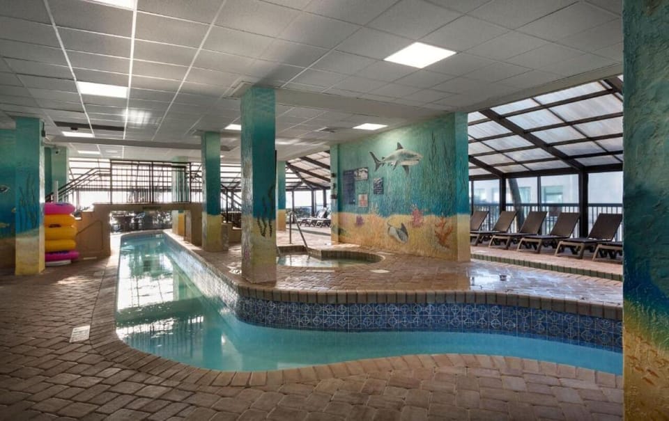 Drift along the indoor river for a relaxing break.