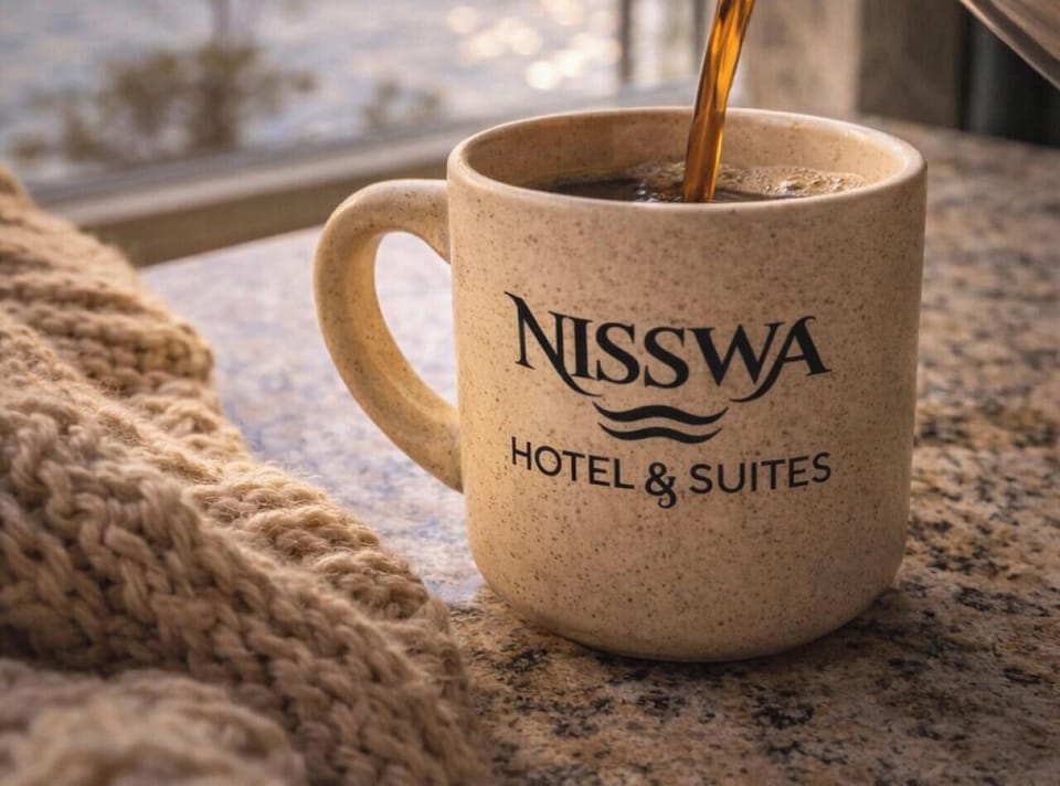 Start your morning with a fresh cup of coffee at Nisswa Hotel & Suites