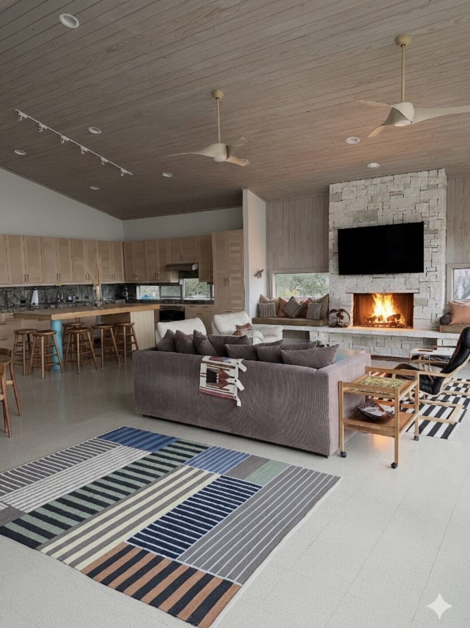 Kitchen and main living area