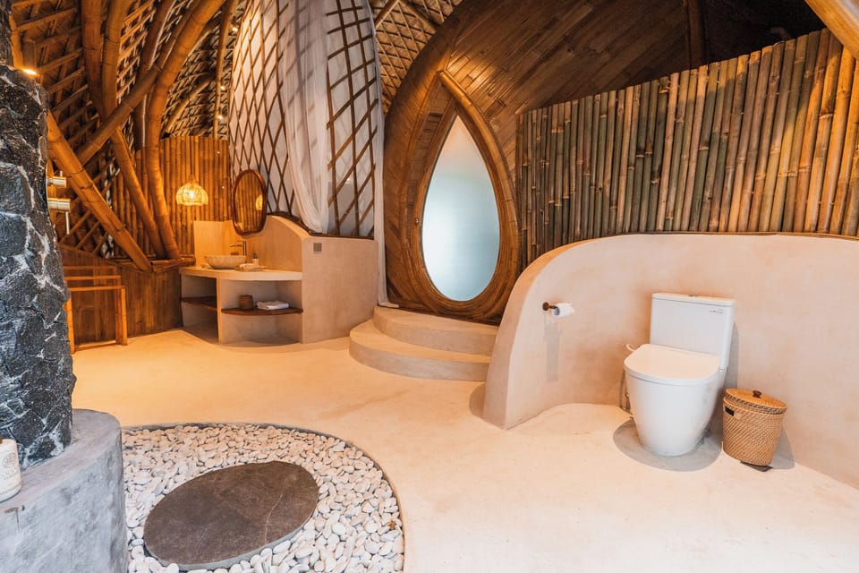 Moon Villa | Bathroom | Bathrobes, bidet, towels, soap