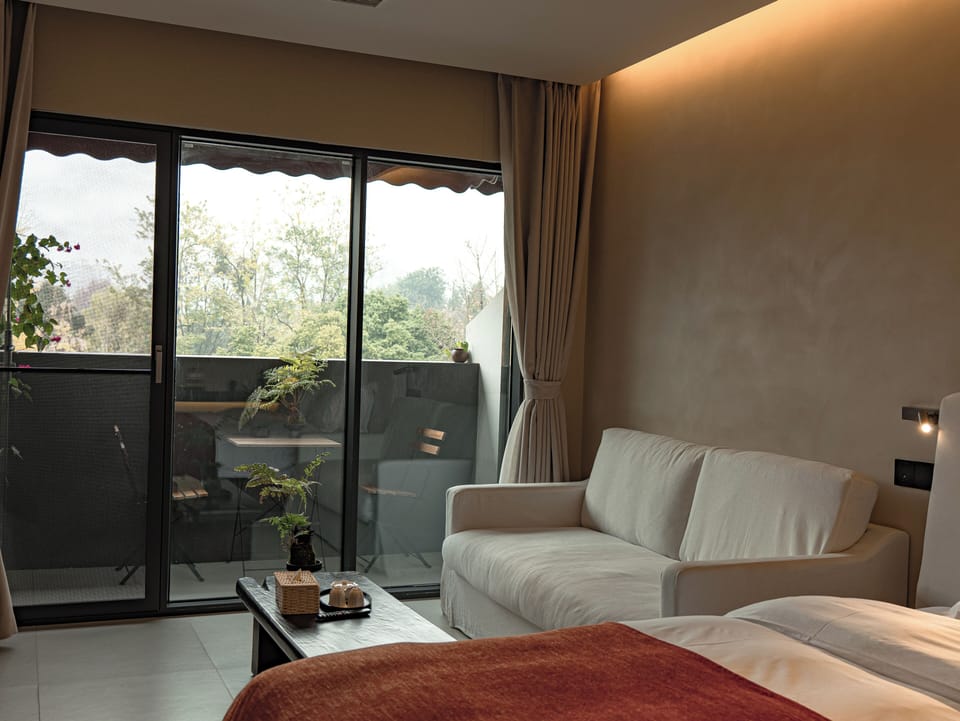 Deluxe Double Room, City View | Terrace/patio