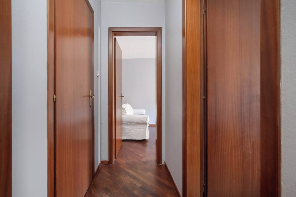 Interior doors and corridor area.