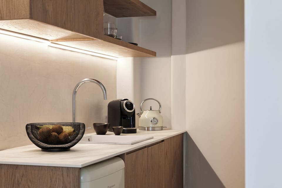 Junior Suite Sea View with Plunge pool | Private kitchen | Espresso maker, coffee/tea maker