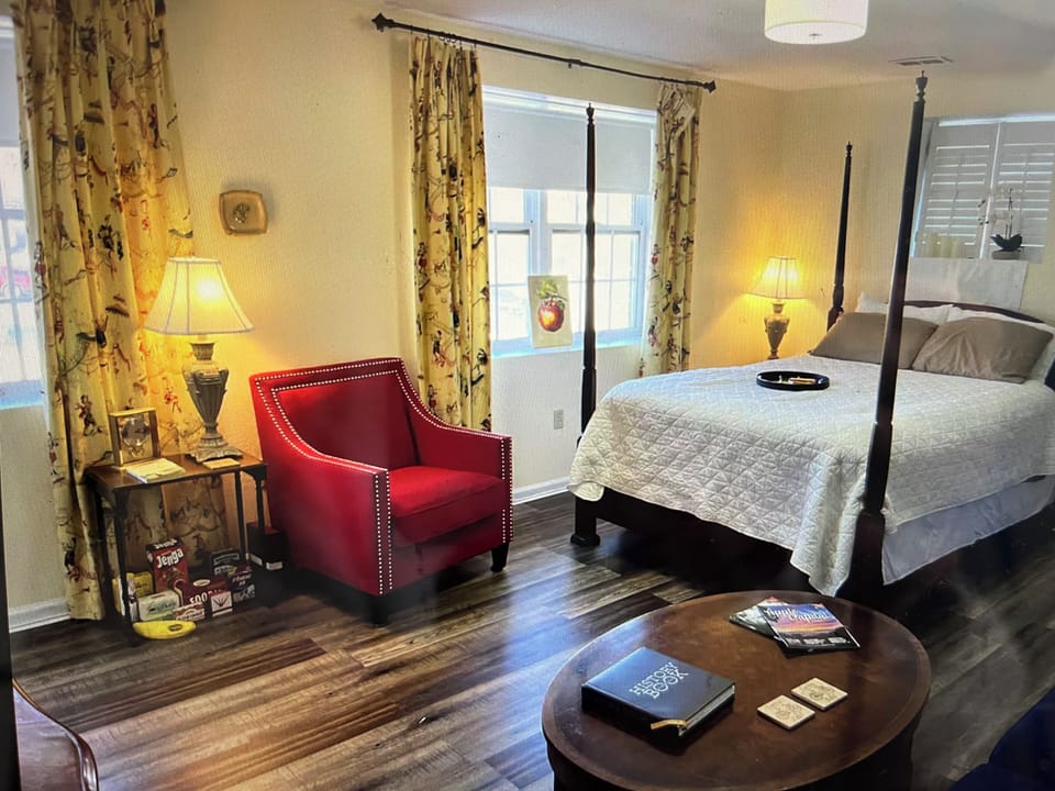 Comfortable queen bed