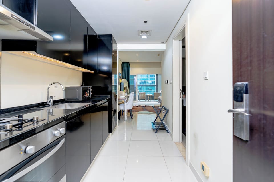 Classic Studio, Balcony, City View | Private kitchen | Coffee/tea maker