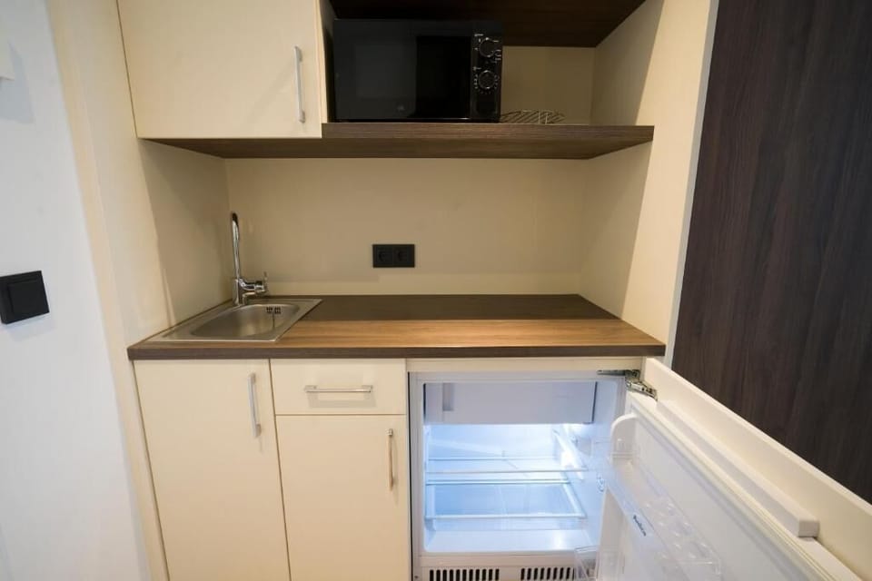 Deluxe Double Room, City View | Private kitchen
