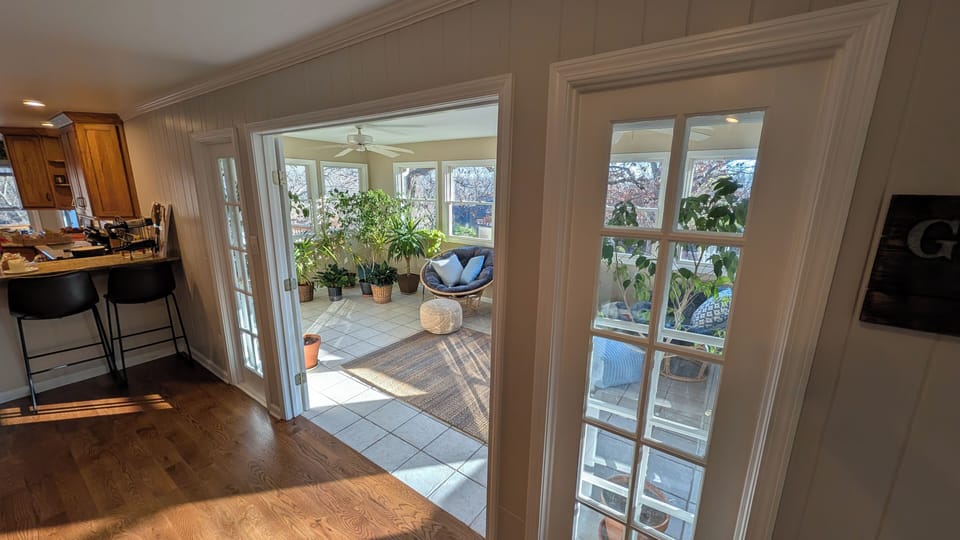 Another view of the sunroom from the hearth room