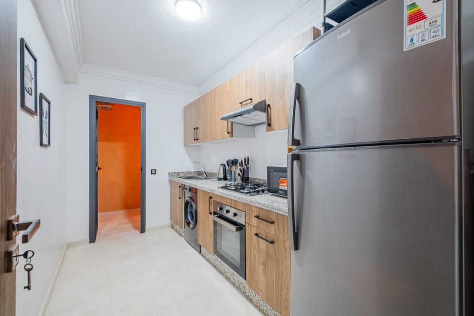 Fully equipped kitchen ready for your culinary adventures!