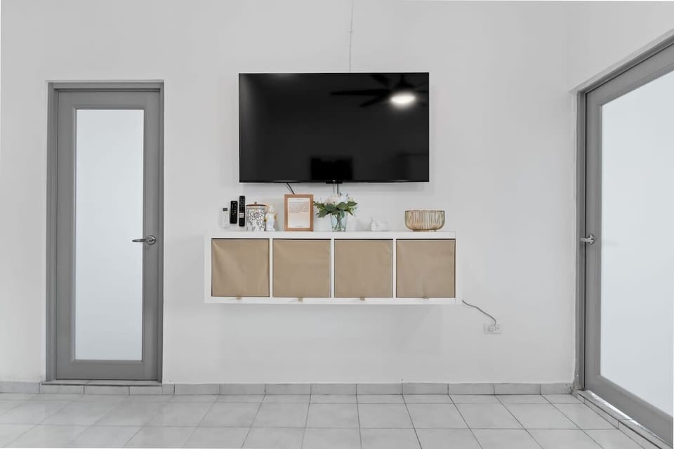 A TV ready for movie nights and your favorite shows.