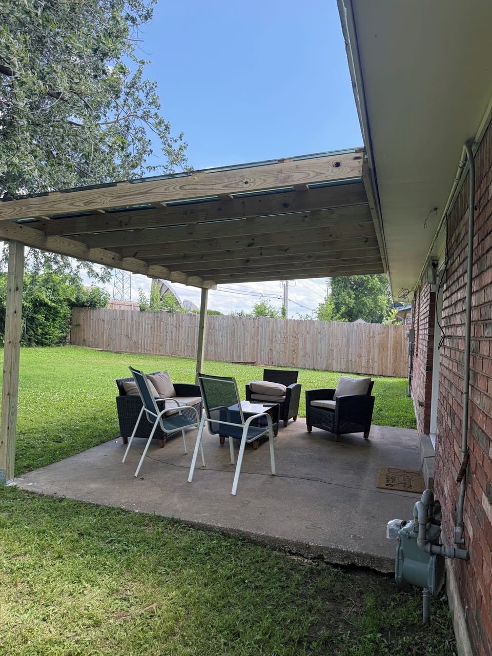 Covered back porch 