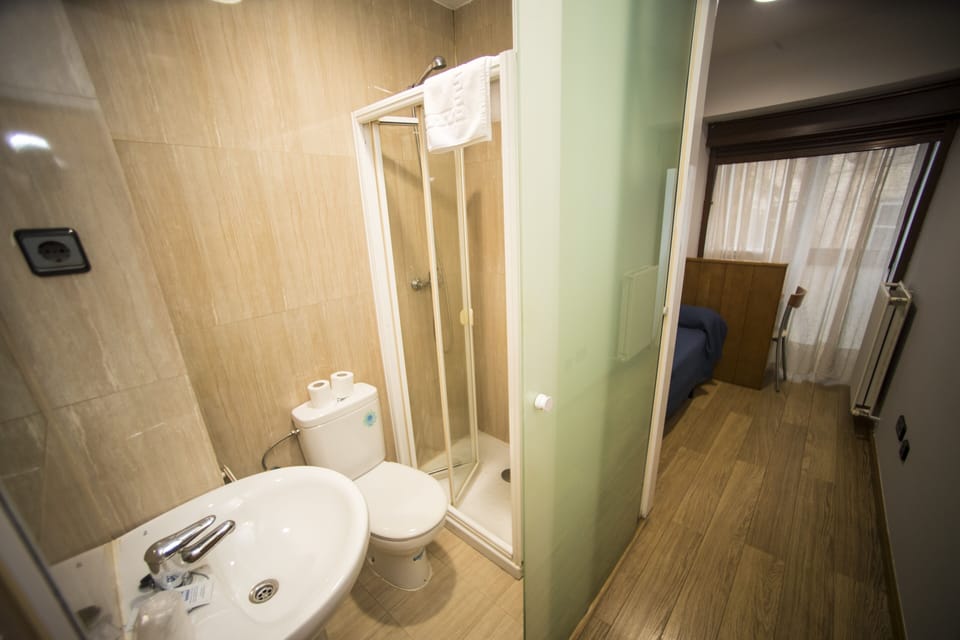Single Room | Bathroom | Shower, free toiletries, hair dryer, towels