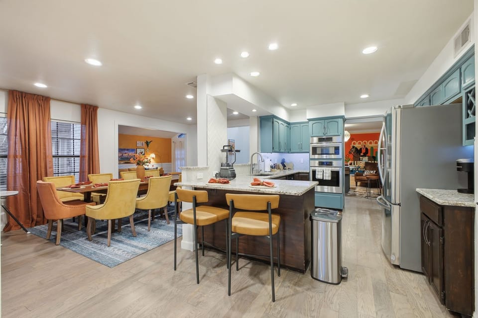 Why hide behind walls when you can have one big happy space? Our open layout is perfect for family dinners, game nights, or simply stretching out and soaking in the vacation vibes.