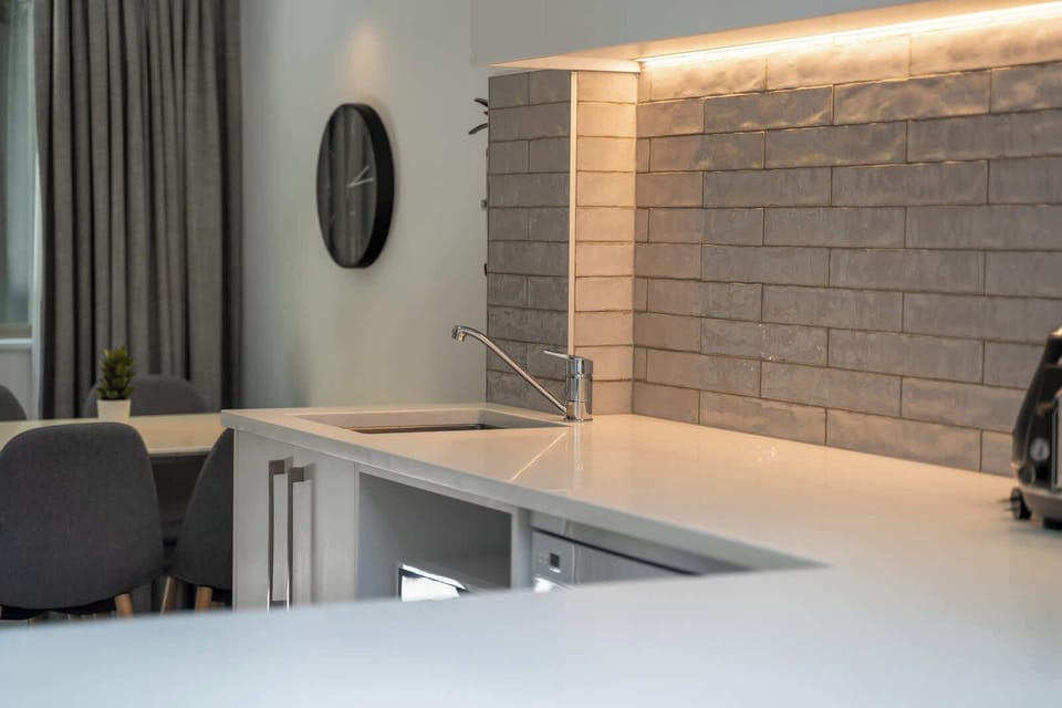 Kitchen off living space