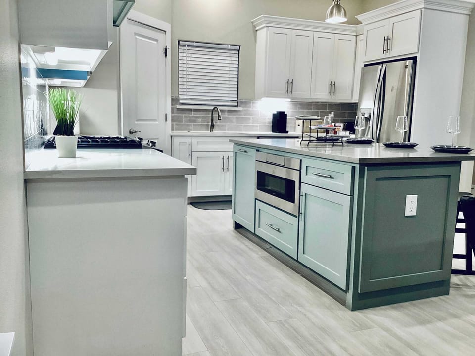 Connect over meals in this cozy kitchen space
