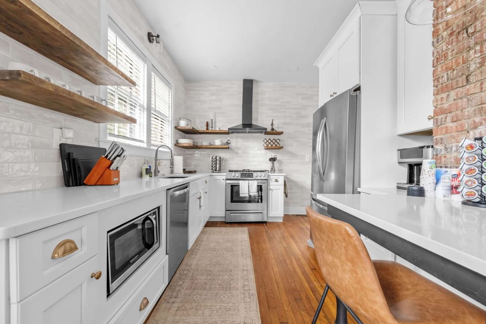 Chef’s Kitchen with Stainless Steel Appliances