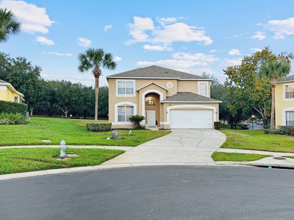 Beautiful home on a private cul-de-sac with a large driveway for two cars. Peaceful location just a short walk to the clubhouse and resort amenities, with direct access to the nature trail from the backyard—perfect for relaxing and exploring.