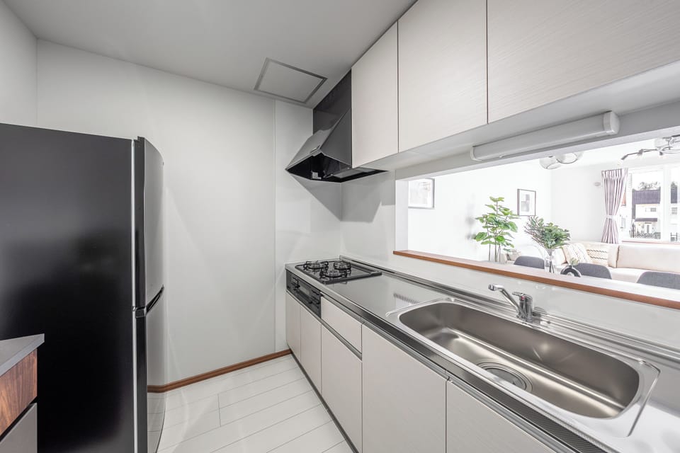 Apartment | Private kitchen | Fridge, microwave, stovetop, rice cooker