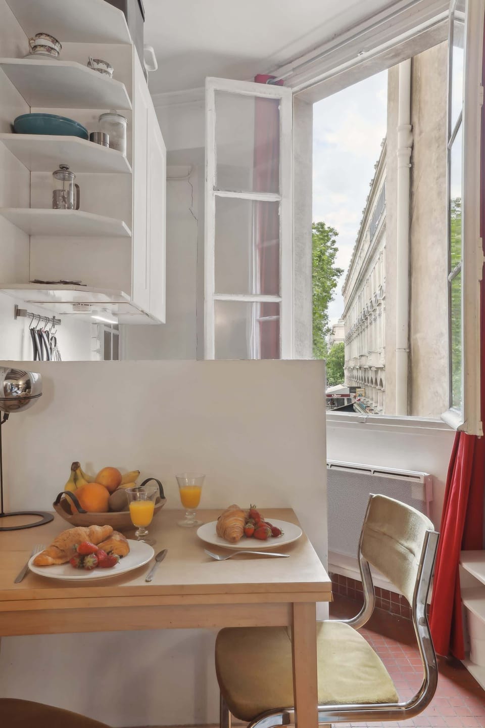 The dining area