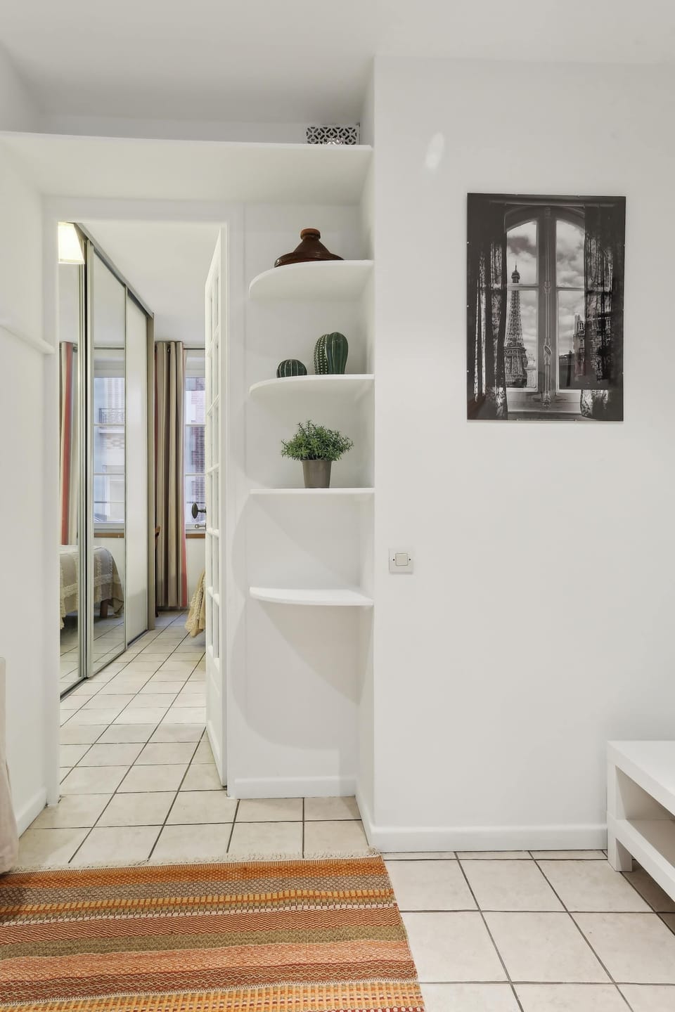 The hallway and entrance area