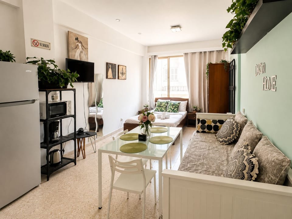 Studio, 1 Double Bed with Sofa bed, City View | Living area | Smart TV, Netflix, streaming services