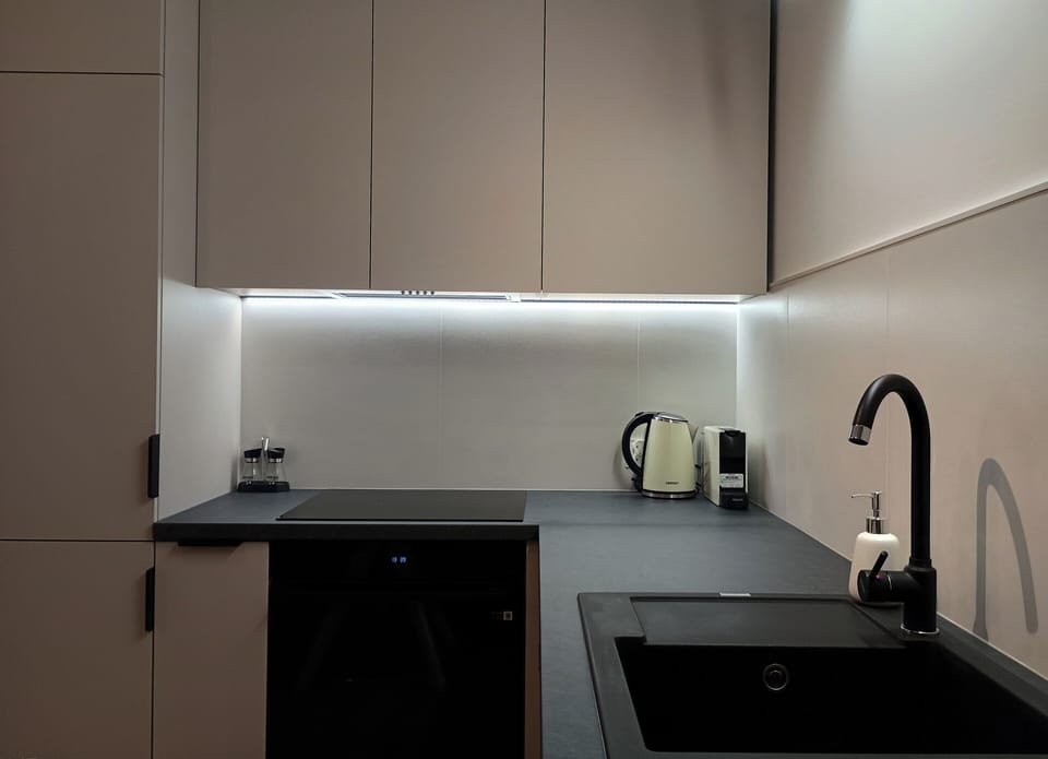 Comfort Apartment, Balcony, Courtyard View | Private kitchen