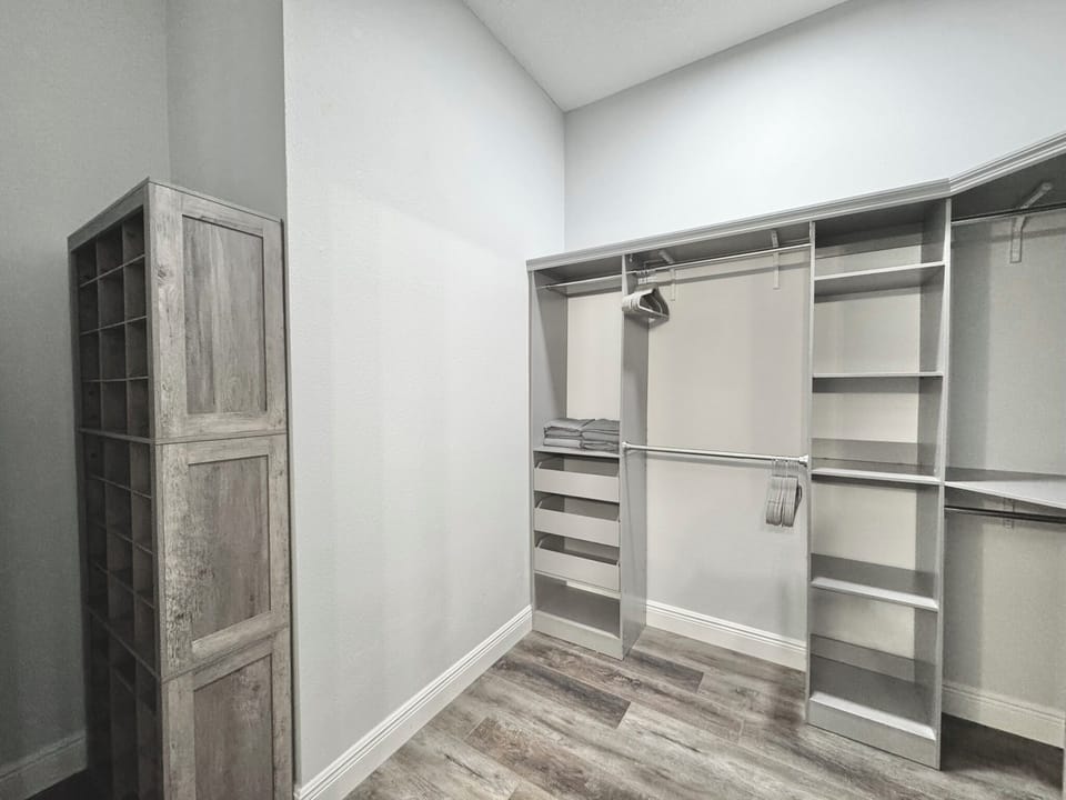 Organized Master Walk-in Closet