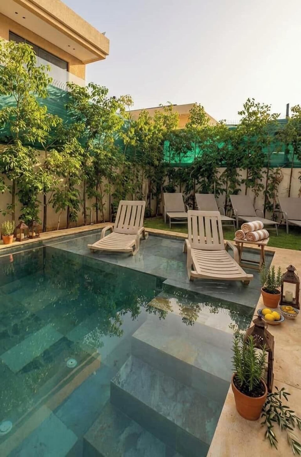 Luxurious Outdoor Pool Area-2