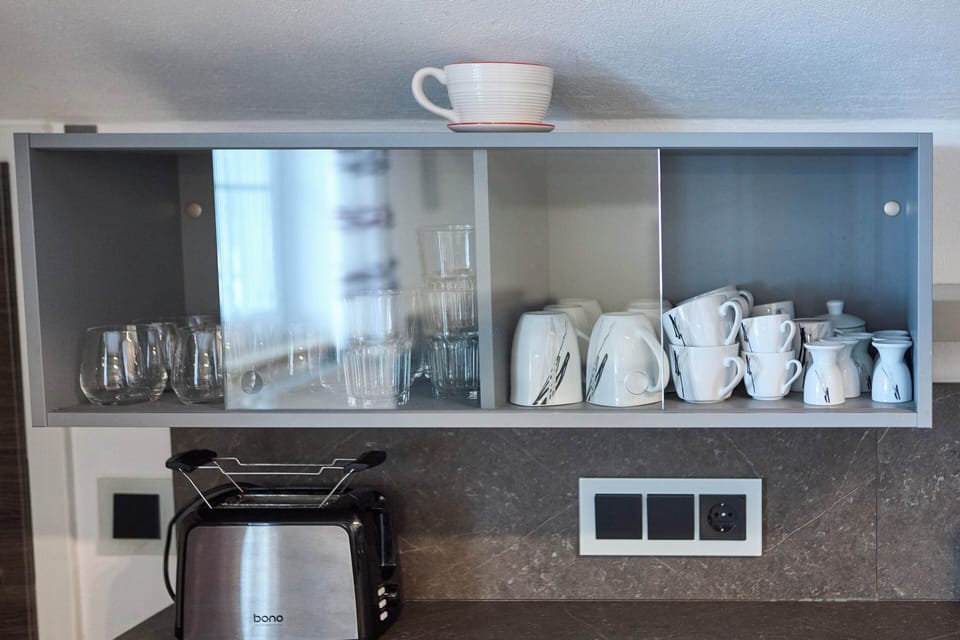 Comfort Apartment, 2 Bedrooms, Pets Allowed, Mountain View | Private kitchen | Coffee/tea maker, electric kettle, toaster