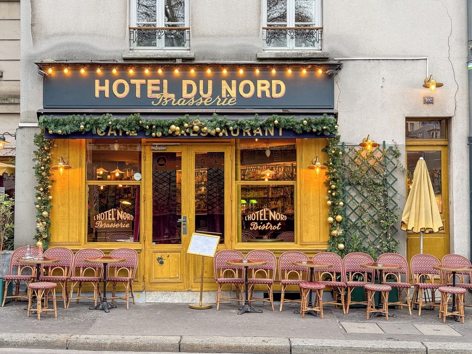 Famous Hôtel du Nord, filming location of the classic movie starring Arletty