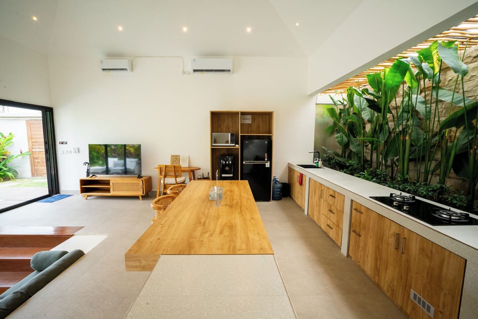 Design Villa, 2 Bedrooms, Private Pool | Private kitchen | Fridge, microwave, stovetop, cookware/dishes/utensils