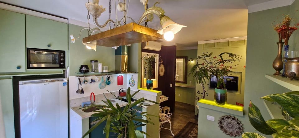 Apartment | Private kitchen | Fridge, stovetop, blender, cookware/dishes/utensils