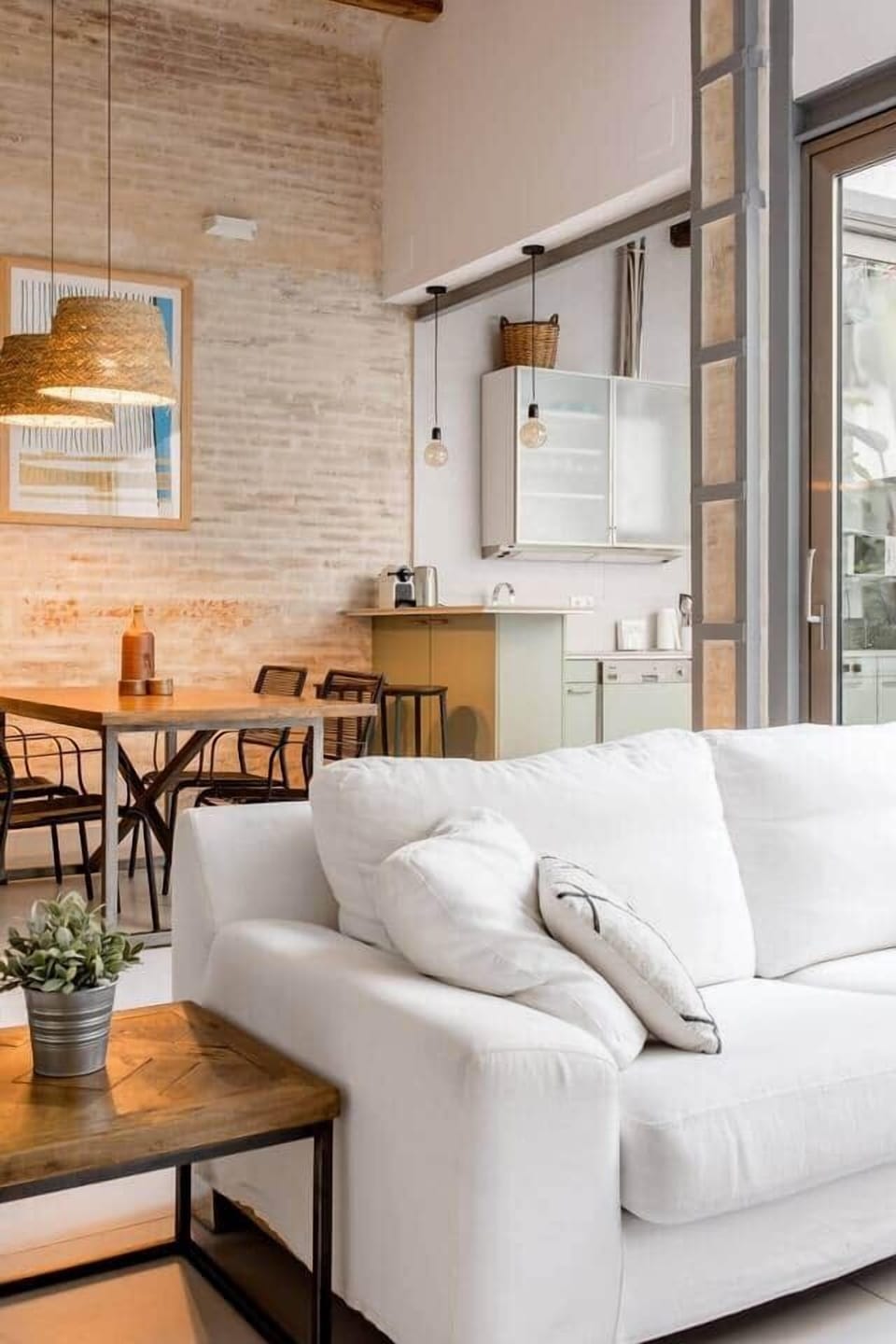 Relaxing space overlooking the terrace