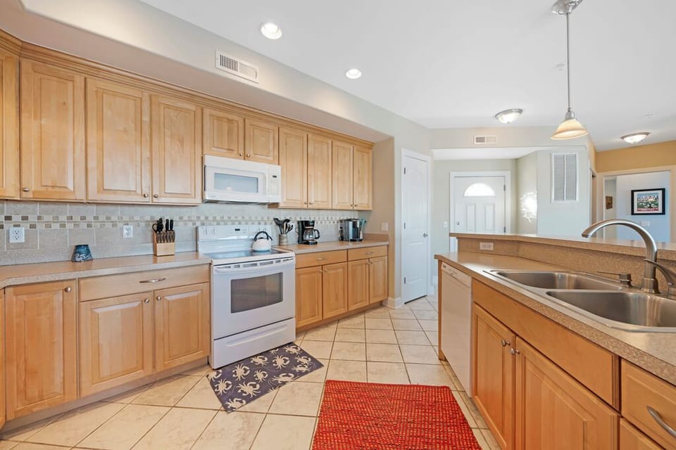 Preparing family meals will be a bay breeze - plus you can enjoy the views from even the Kitchen!