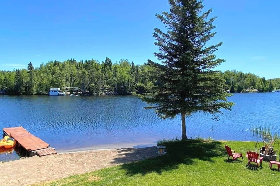 Dock and small beach 