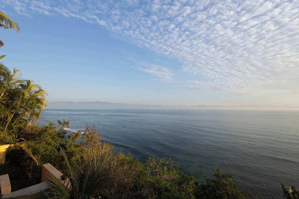 Uninterrupted ocean views from the property.