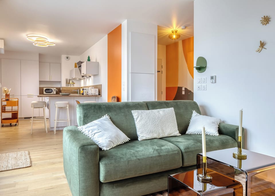 Canapé lit confortable avec espace détente