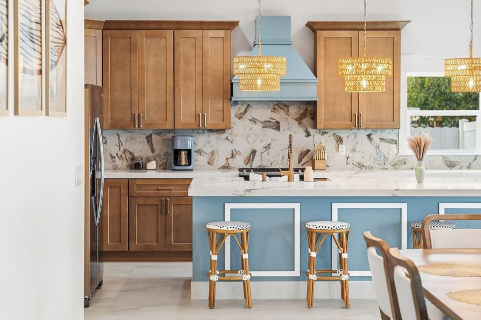 A fully stocked kitchen is ready and waiting. We supply coffee, sugar, and all the kitchen necessities you could need.