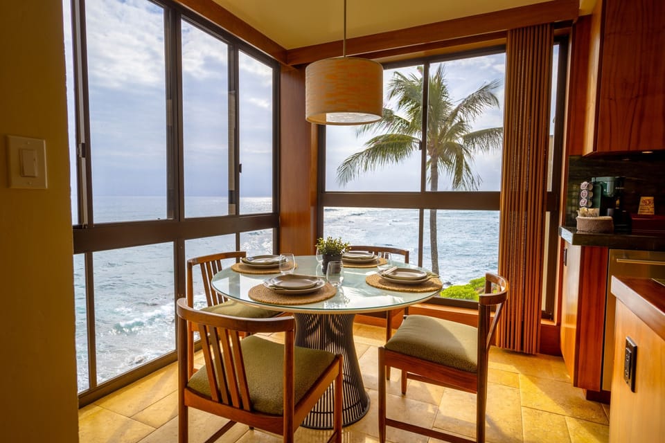 Dining Area with ocean views