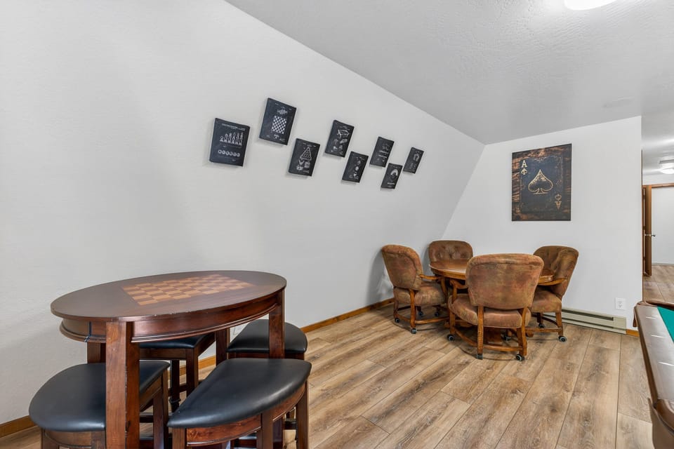 Game room- upstairs- gaming tables