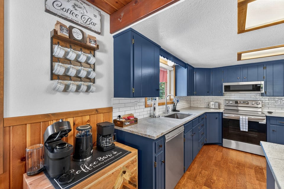 Kitchen- main level- coffee bar