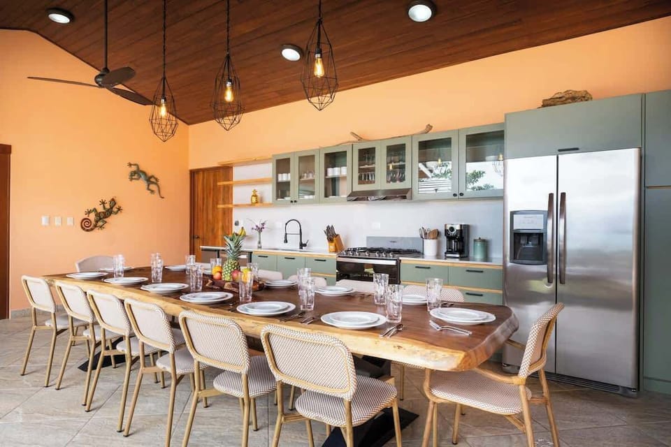 Outside open space kitchen.