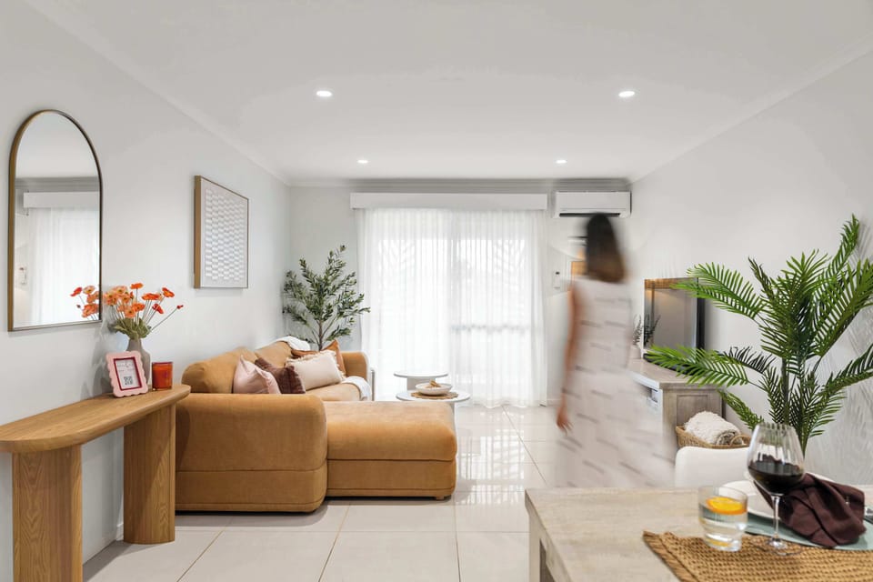 Free to air TV ready for cosy movie nights in.