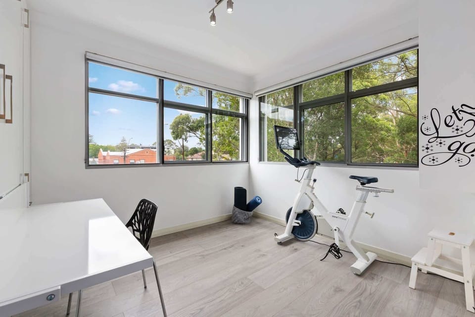Third Bedroom, workspace and bike