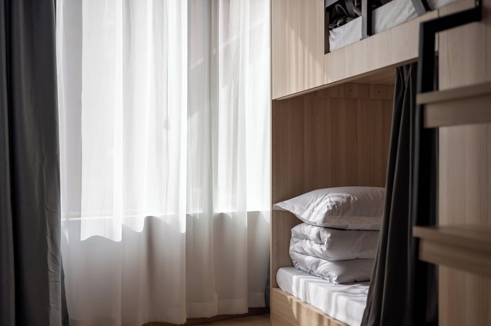 Blackout drapes, soundproofing, iron/ironing board, free WiFi